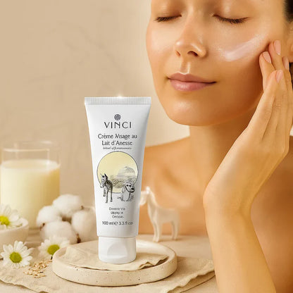 Crème visage au lait d'ânesse